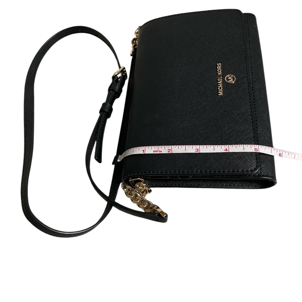 ✨Michael Kors Jet Set Charm Small Phone  Crossbody• Black •Great Condition ✨ - Picture 8 of 11